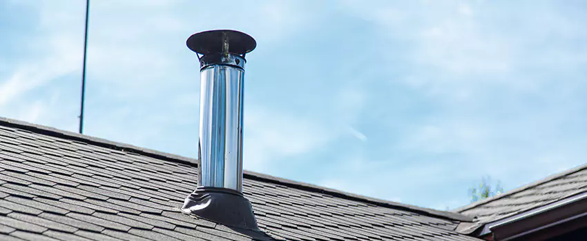 Outdoor Metal Chimney Installation in Keswick, Ontario