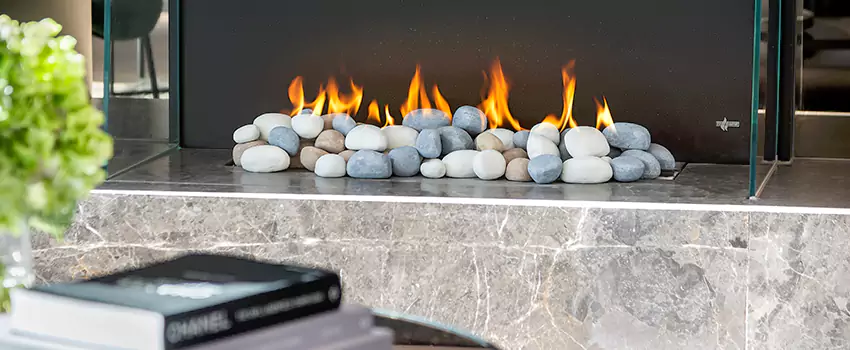 Double-Height Fireplace Design Refurbishment in Keswick, Ontario