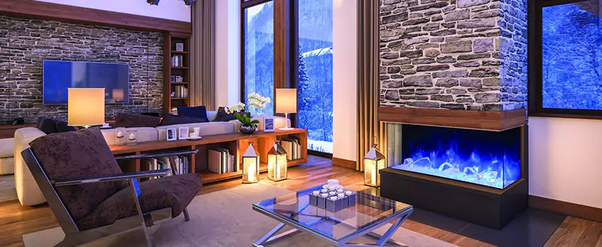 Dynamic Flame Color Fireplace Installation in Keswick, ON