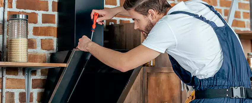 Old Rusted Metal Fireplace Repair And Replacement in Keswick, ON