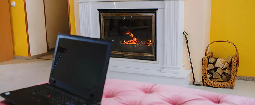 Valor Outdoor Gas Fireplace in Keswick, Ontario